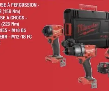 Pack 2 produits 18V FUEL composé de : M18 FPD3-0 + M18 FID3-0 - Milwaukee