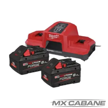 Pack NRG 18V, 8.0 AH FORGE Red Li-ion, système M18 - Milwaukee