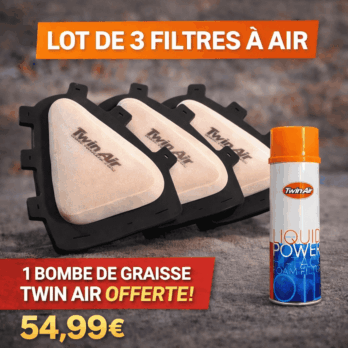 LOT DE 3 FILTRES À AIR + BOMBE Offerte
